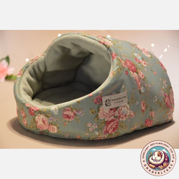 Hule - Grnn med blomster